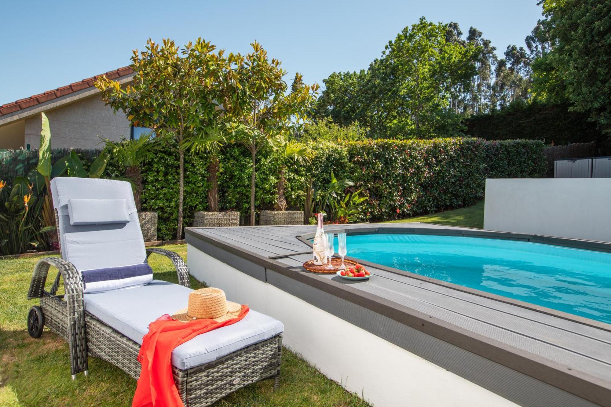 Villa Con Piscina Y Jardin, Santiago De Compostela Teo Dış mekan fotoğraf